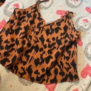 SHEIN cheetah print top